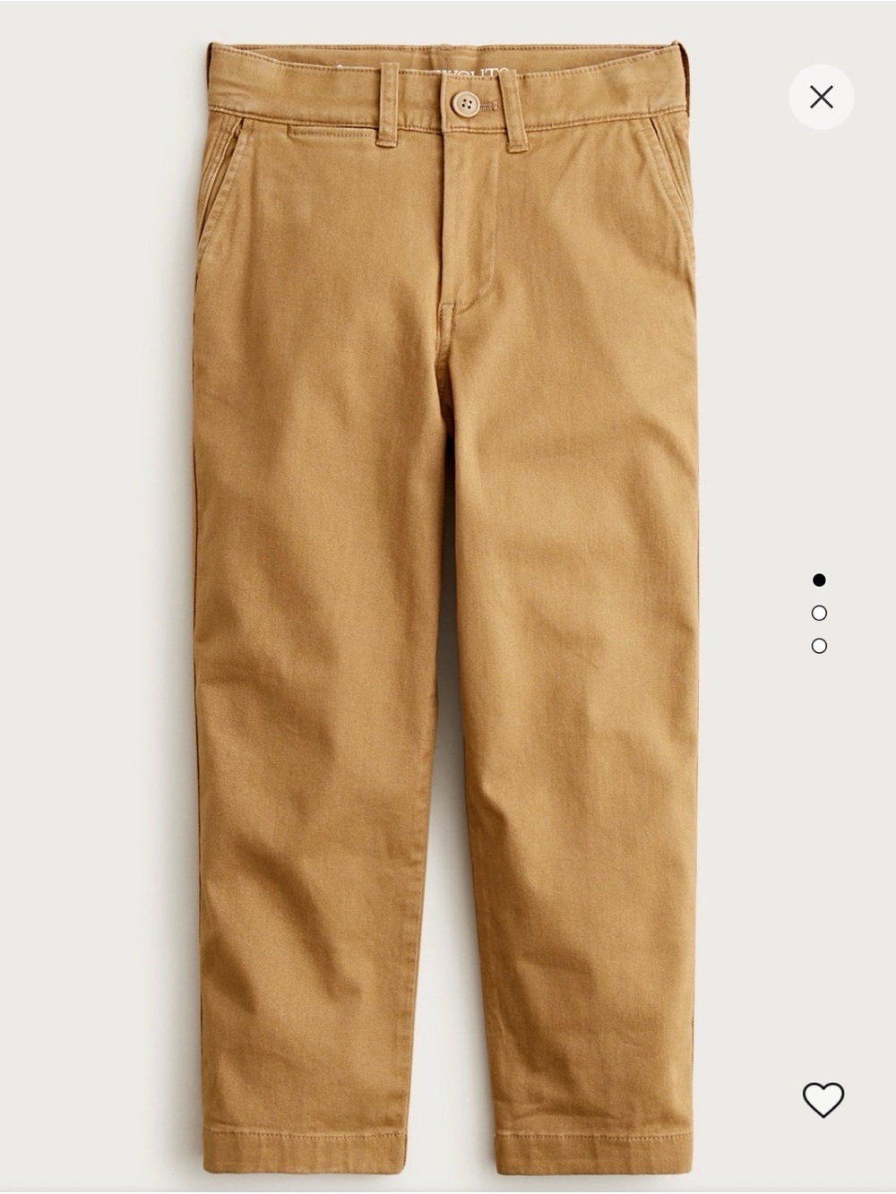 Crewcuts Boys' Straight Chino Pants in Tan classic fit stretch chino